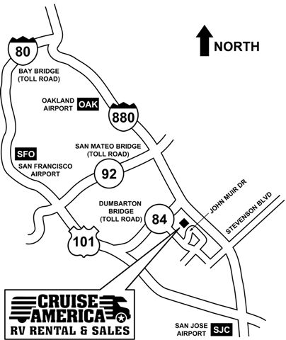 Cruise America platser - San Francisco